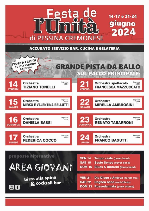 PD Cremona Bonaccini alla Festa de l Unità di Pessina Cremonese